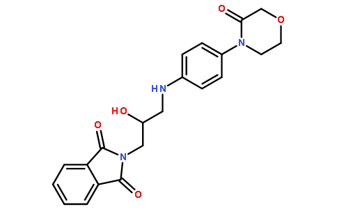 2-[2-hydroxy-3-[4-(3-oxomorpholin-4-yl)anilino]propyl]isoindole-1,3-dione