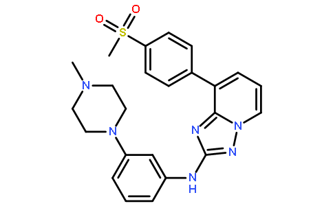 N-[3-(4-methylpiperazin-1-yl)phenyl]-8-(4-methylsulfonylphenyl)-[1,2,4]triazolo[1,5-a]pyridin-2-amine