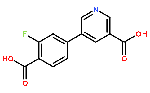 5-(4-Carboxy-3-fluorophenyl)nicotinic acid