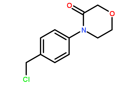 4-(4-(chloromethyl)phenyl)morpholin-3-one