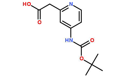 (4-tert-Butoxycarbonylamino-pyridin-2-yl)-acetic acid
