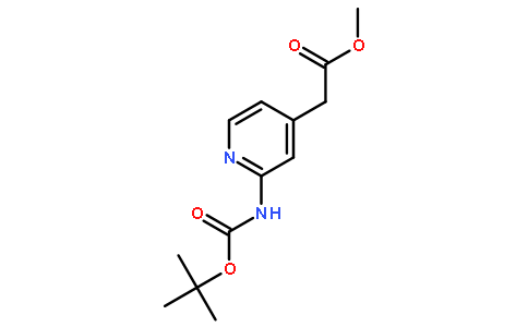methyl 2-(2-(tert-butoxycarbonylamino)pyridin-4-yl)acetate
