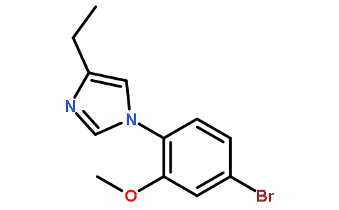 1-(4-bromo-2-methoxyphenyl)-4-ethyl-1H-imidazole