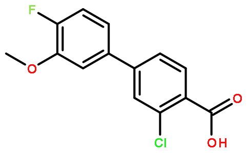 3-Chloro-4'-fluoro-3'-methoxy-[1,1'-biphenyl]-4-carboxylic acid