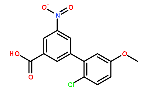 2'-Chloro-5'-methoxy-5-nitro-[1,1'-biphenyl]-3-carboxylic acid