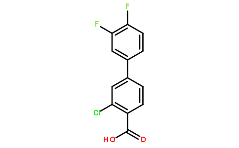 3-Chloro-3',4'-difluoro-[1,1'-biphenyl]-4-carboxylic acid