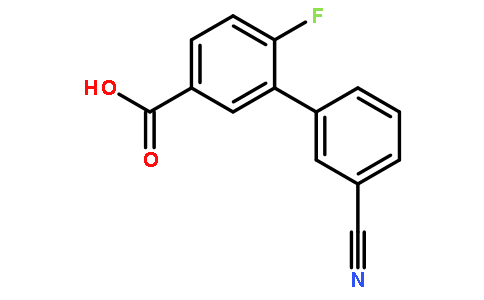 3'-Cyano-6-fluoro-[1,1'-biphenyl]-3-carboxylic acid