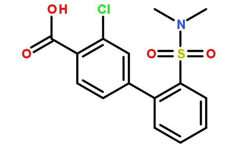 3-Chloro-2'-(N,N-dimethylsulfamoyl)-[1,1'-biphenyl]-4-carboxylic acid