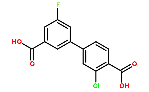 3'-Chloro-5-fluoro-[1,1'-biphenyl]-3,4'-dicarboxylic acid
