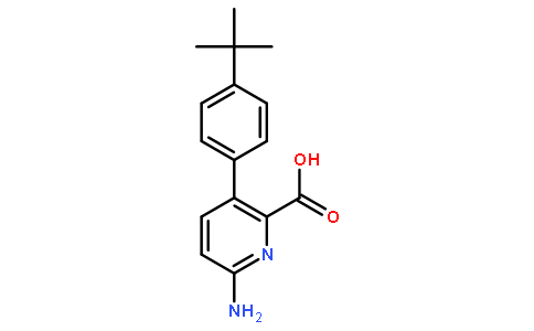 6-Amino-3-(4-(tert-butyl)phenyl)picolinic acid