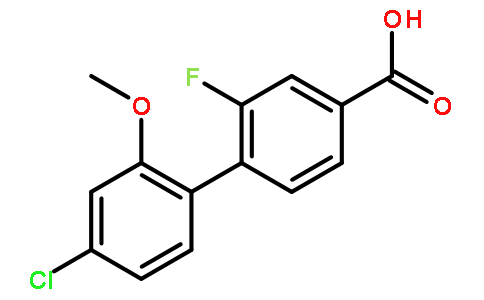 4'-Chloro-2-fluoro-2'-methoxy-[1,1'-biphenyl]-4-carboxylic acid