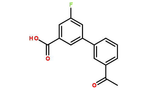 3'-Acetyl-5-fluoro-[1,1'-biphenyl]-3-carboxylic acid