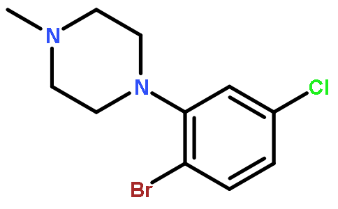 1-(2-Bromo-5-chlorophenyl)-4-methylpiperazine