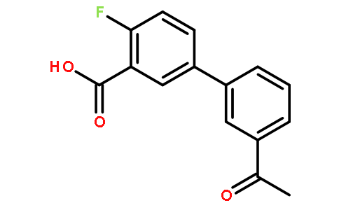 3'-Acetyl-4-fluoro-[1,1'-biphenyl]-3-carboxylic acid