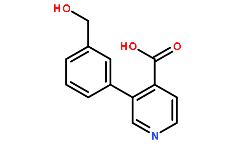 3-(3-(Hydroxymethyl)phenyl)isonicotinic acid