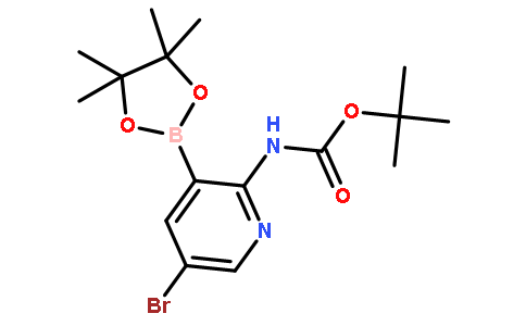 5-Bromo-2-tert-Butyloxycarbonylamino pyridine-3-boronic acid pinacol ester