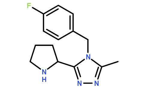 4-(4-Fluorobenzyl)-3-methyl-5-((R)-pyrrolidin-2-yl)-4H-1,2,4-triazole