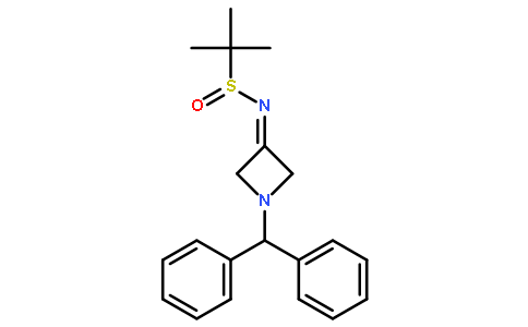 N-(1-Benzhydrylazetidin-3-ylidene)-2-methylpropane-2-sulfinamide