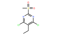4,6-bis(chloranyl)-5-ethyl-2-methylsulfonyl-pyrimidine