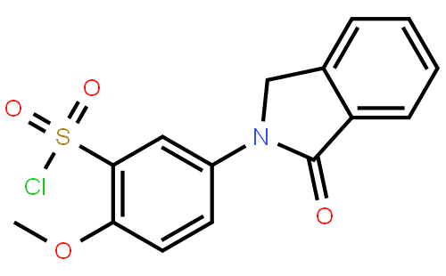 2-Methoxy-5-(N-phthalimidinyl)benzenesulfonyl chloride, 用于荧光分析