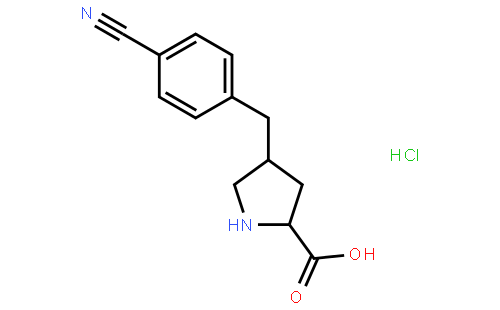 (2S,4R)-4-(4-cyanobenzyl)pyrrolidine-2-carboxylic acid hydrochloride