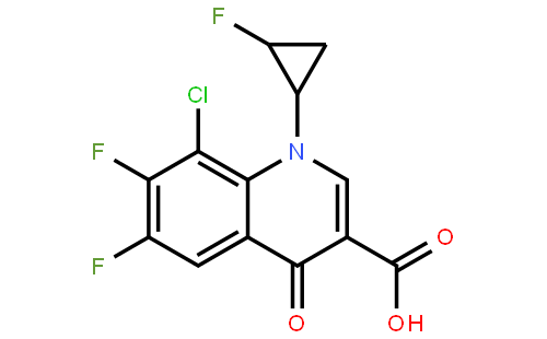 8-Chloro-6,7-difluoro-1-((1R,2S)-2-fluorocyclopropyl)-4-oxo-1,4-dihydroquinoline-3-carboxylic acid