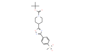 3-[4-(甲基磺酰基)苯基]-5-(1-Boc-4-哌啶基)-1,2,4-恶二唑