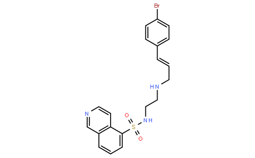 N-(2-((3-(4-Bromophenyl)allyl)amino)ethyl)isoquinoline-5-sulfonamide dihydrochloride
