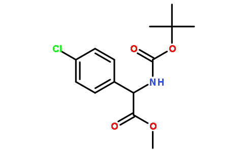 Methyl 2-((tert-butoxycarbonyl)amino)-2-(4-chlorophenyl)acetate