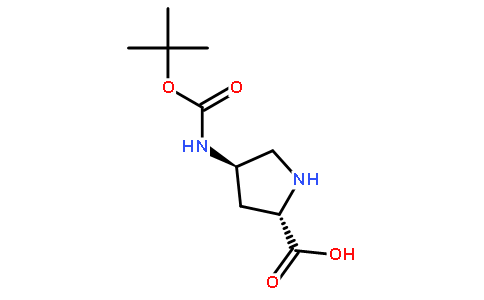 (2S,4R)-4-((tert-Butoxycarbonyl)amino)pyrrolidine-2-carboxylic acid