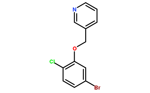 3-((5-Bromo-2-chlorophenoxy)methyl)pyridine