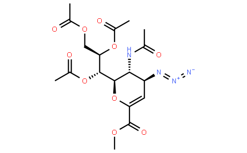 5-乙酰氨基-7,8,9-O-三乙酰基-2,6-脱水-4-叠氮-3,4,5-三脱氧-D-甘油-D-半乳-2-壬烯酸甲酯