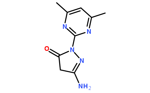 5-Amino-2-(4,6-dimethyl-2-pyrimidinyl)-2,4-dihydro-3H-pyrazol-3-one