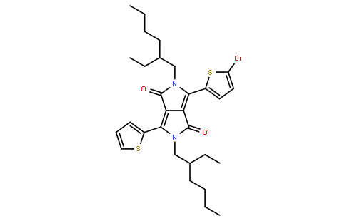3-(5-Bromothiophen-2-yl)-2,5-bis(2-ethylhexyl)-6-(thiophen-2-yl)pyrrolo[3,4-c]pyrrole-1,4(2H,5H)-dione