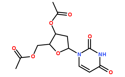 ((2R,3S,5R)-3-Acetoxy-5-(2,4-dioxo-3,4-dihydropyrimidin-1(2H)-yl)tetrahydrofuran-2-yl)methyl acetate