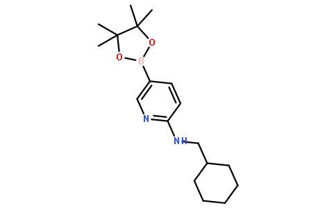 2-(Cyclohexylmethylamino)pyridine-5-boronic acid pinacol ester