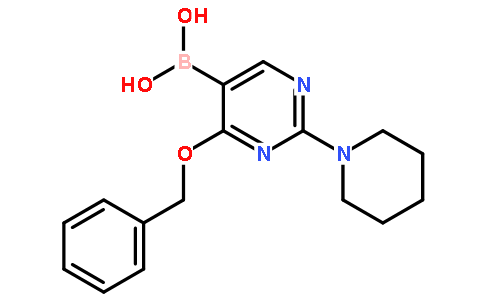 4-Benzyloxy-2-piperidine-1-yl-pyrimidine-5-boronic acid