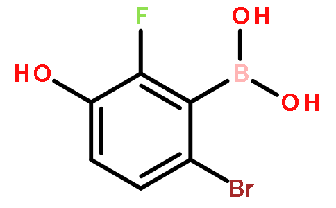 6-Bromo-2-fluoro-3-hydroxyphenylboronic acid