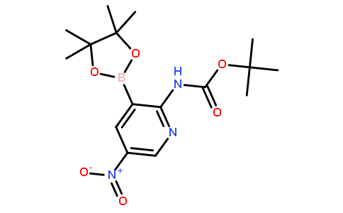 2-tert-Butyloxycarbonylamino-5-nitropyridine-3-boronic acid pinacol ester