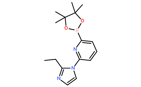 6-(2-Ethylimidazol-1-yl)pyridine-2-boronic acid pinacol ester
