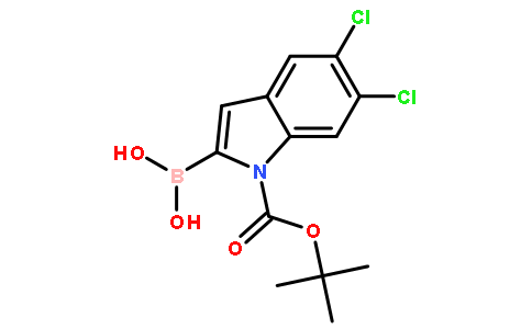 (1-(tert-Butoxycarbonyl)-5,6-dichloro-1H-indol-2-yl)boronic acid