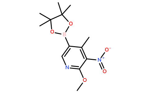 2-Methoxy-4-methyl-3-nitropyridine-5-boronic acid pinacol ester