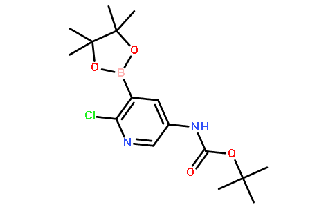 5-tert-Butyloxycarbonylamino-2-chloropyridine-3-boronic acid pinacol ester