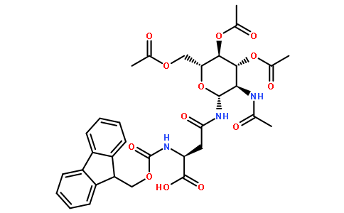 N-(9-芴甲氧羰基)-N'-(2-乙酰氨基-2-脱氧-3,4,6-三-O-乙酰基-beta-D-吡喃葡萄糖基)-L-天冬酰胺