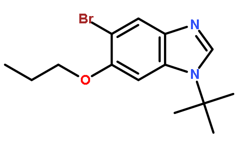5-Bromo-1-(tert-butyl)-6-propoxy-1H-benzo[d]imidazole