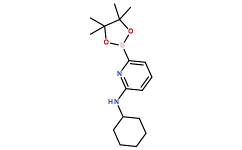 6-(Cyclohexylamino)pyridine-2-boronic acid pinacol ester