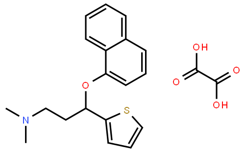 (S)-(+)-N,N-二甲基-3-(1-萘氧基)-3-(2-噻吩基)丙胺草酸盐