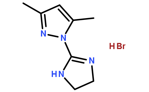 1-(4,5-dihydro-1H-imidazol-2-yl)-3,5-dimethyl-1H-pyrazole hydrobromide