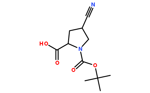 1-(tert-butoxycarbonyl)-4-cyanopyrrolidine-2-carboxylic acid