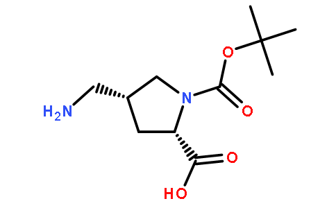 (2S,4R)-4-(aminomethyl)-1-(tert-butoxycarbonyl)pyrrolidine-2-carboxylic acid